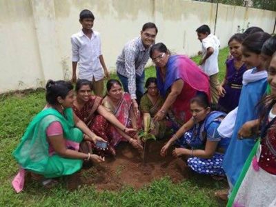 tree plantation at govt school4