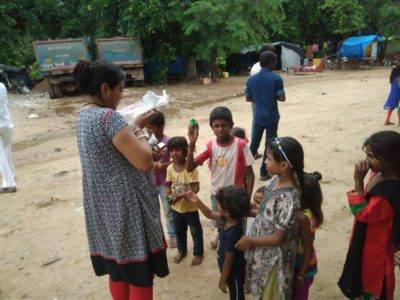 distribution of biscuit packet1